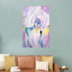 Purple Glass, Reproduction Wall Art, Personalized Gifts, Pink Wall Hanging, Georgia O&#39;Keeffe Wall Decoration, Holiday Decor, Gifts,