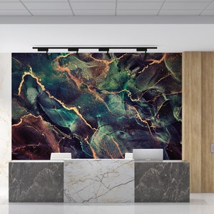 Brown And Green Marble, Abstract Wall Print, Brown Marble Wall Art, Contemporary Wall Art, Gold Marble Wall Painting, Luxury Marble Wall Pri