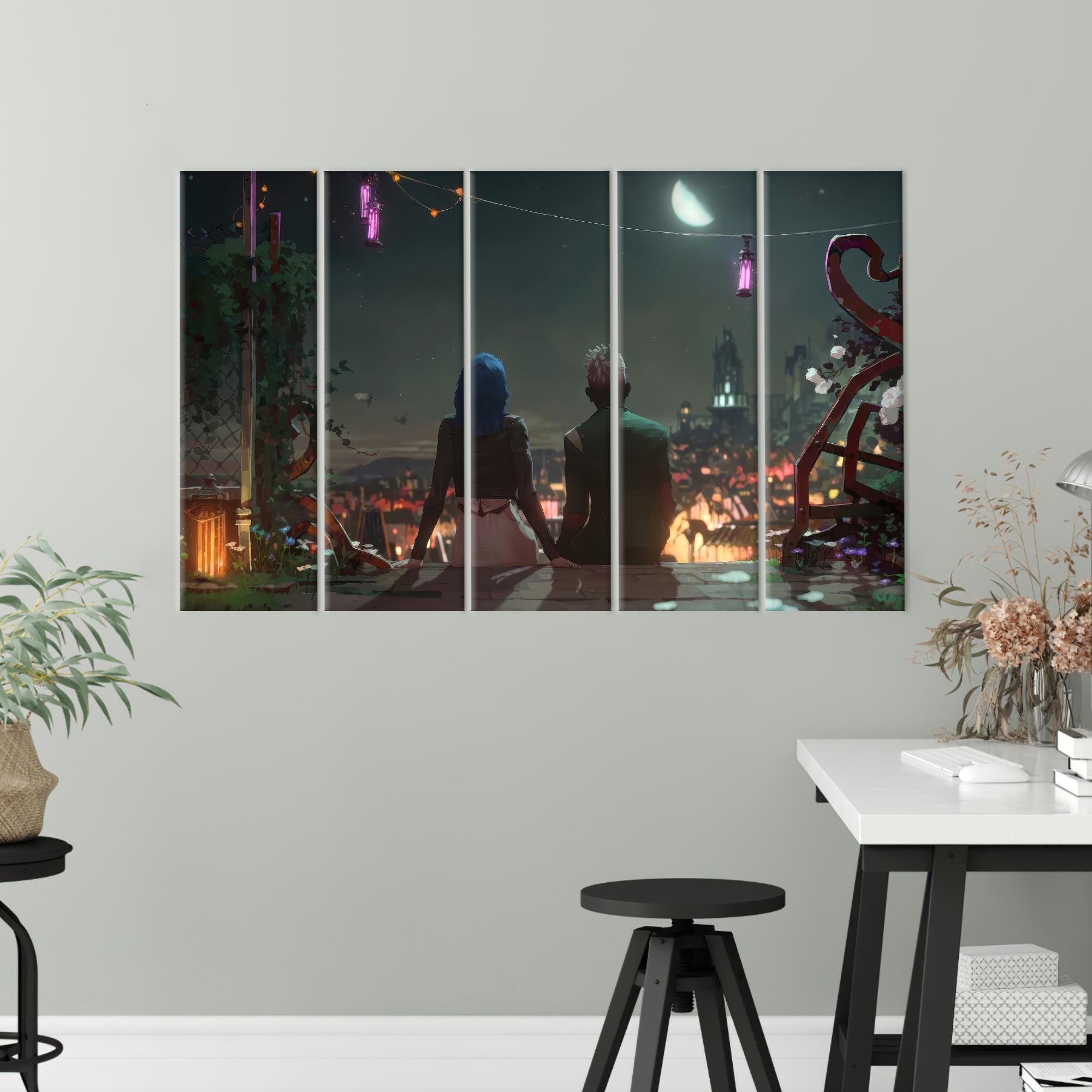 Arcane Poster, Jinx and Ekko in Love Poster, Arcane Season 2 Canvas ...