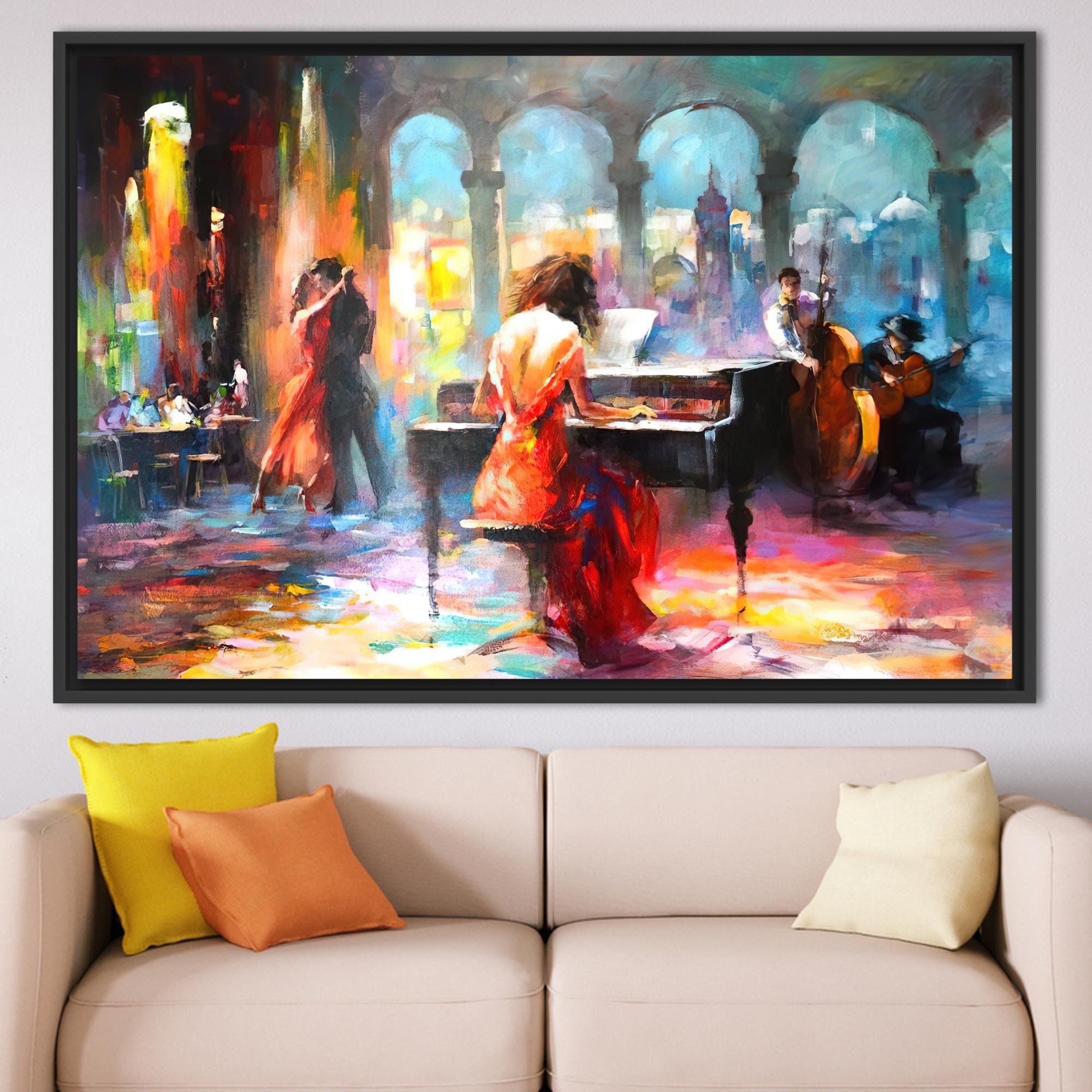 Haenraets Willem, Abstract Music Wall Art, Musician Artwork