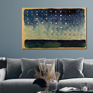 Abstract Wall Hangings, Starlight Night Canvas Art, Georgia O&#39;Keeffe Printed, Reproduction 3D Canvas, Room Decor Canvas Art,