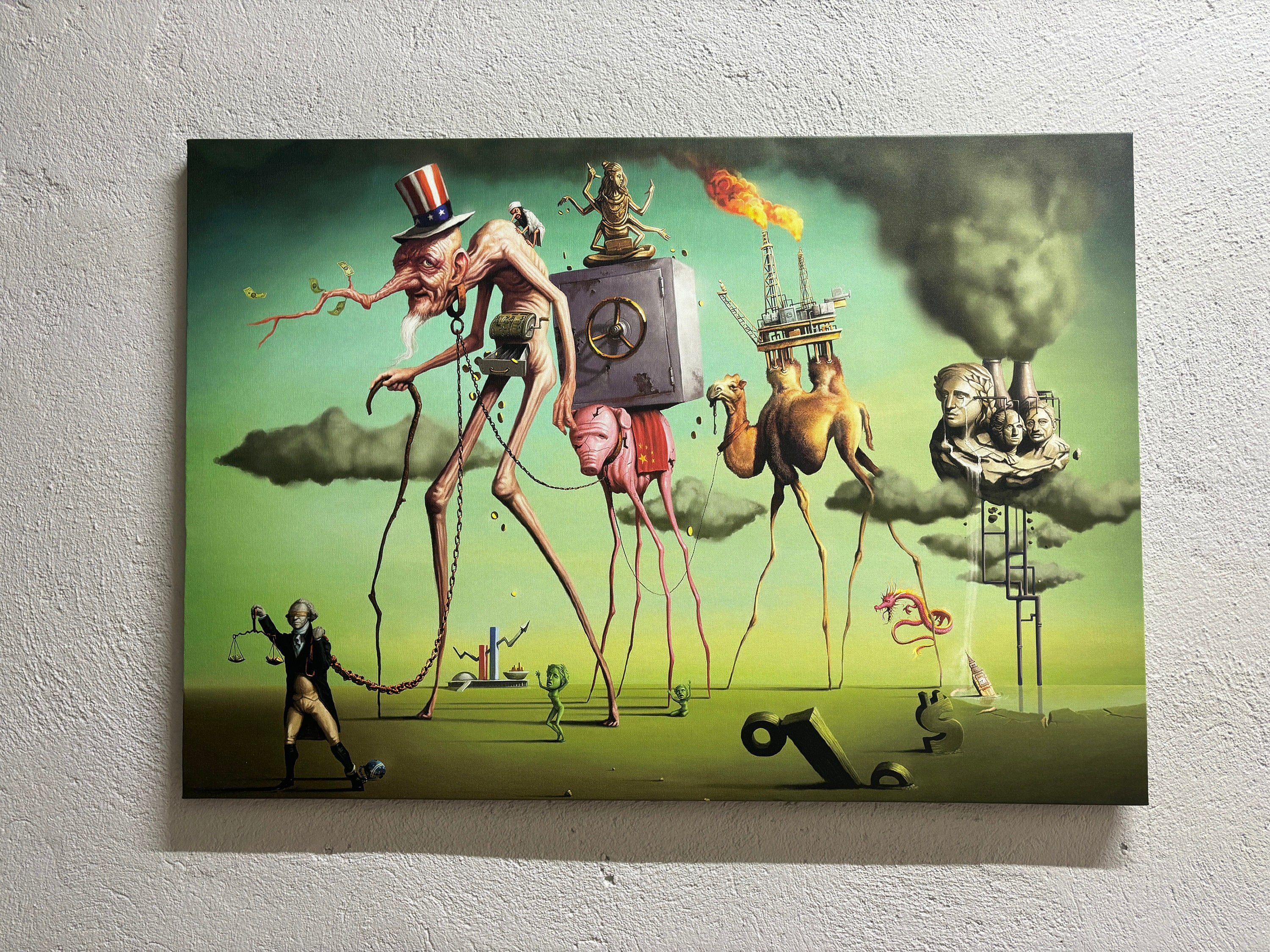 サルバドール・ダリ　オブジェ サルバドール ダリ「死の騎士」額縁4色選択可能 作品証明書 展示