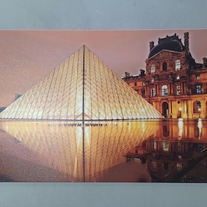 Louvre Museum, Louvre Museum Travel Art Canvas, Louvre Museum Wall Art, France Art Canvas, View Artwork, Paris Landmark Wall Art,