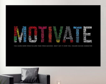 Canvas Gift, Canvas, Canvas Art, Motivate, Motivation Art Canvas, Motivational Canvas Art, Inspirational Canvas Print,