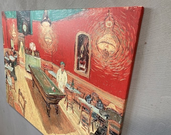 The Night Cafe by Van Gogh, Van Gogh Artwork, Billiards Table Wall Art, Vincent Van Gogh Canvas, Van Gogh Cafe Canvas Art,