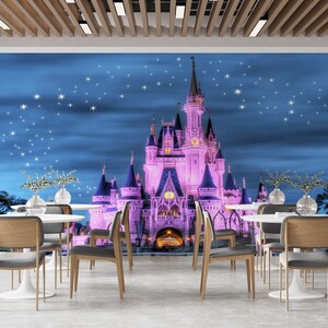 Magical Castle Wallpaper Mural for Kids Room – Fairy Tale Princess Wall ...