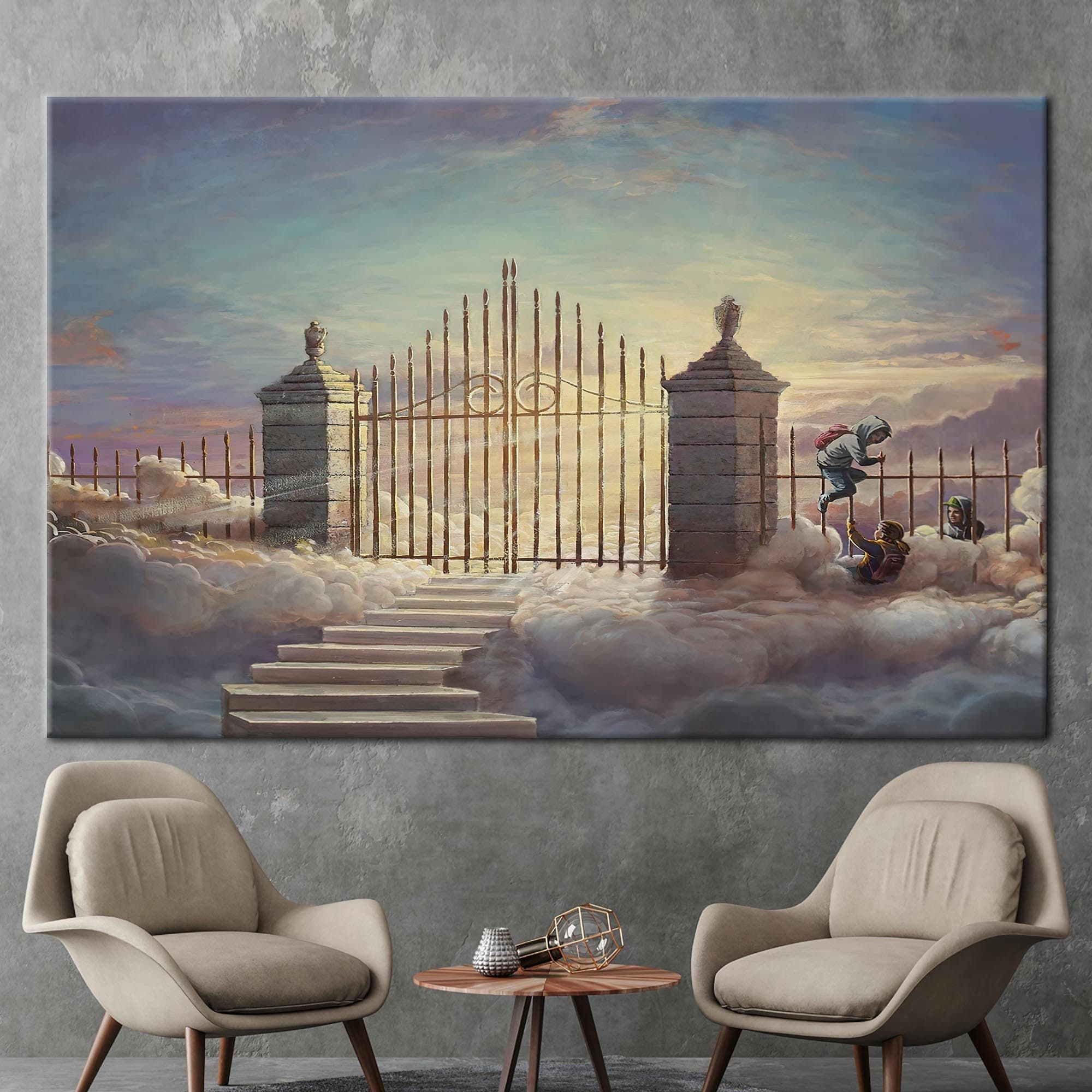 Banksy Pearly Gates, Street Wall Decor, Graffiti Wall Decor