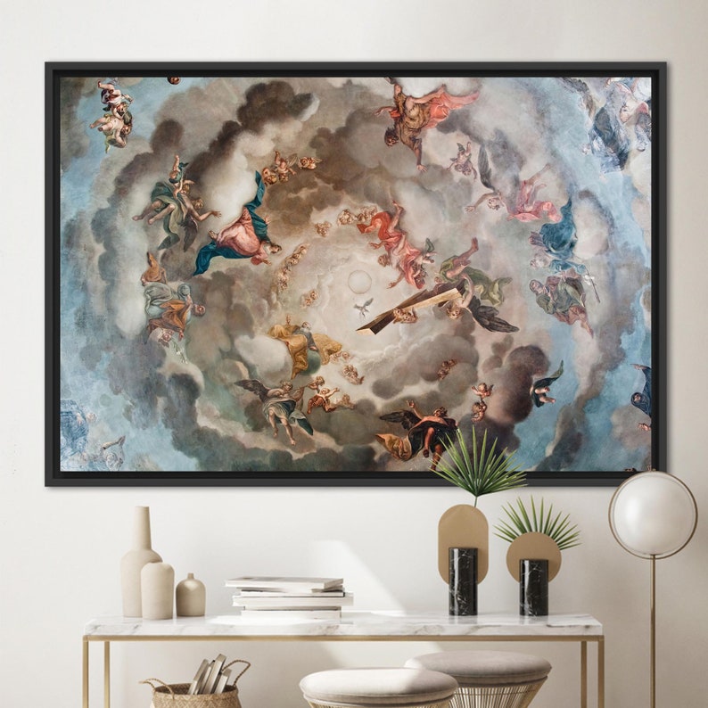 Renaissance Heaven Painting Heaven Art Canvas Renaissance - Etsy