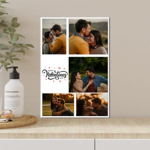Valentines Day Gift, Custom Photo Collage, Personalized Canvas, Custom Gift, Custom Photo Print, Home Decor, Couple Gift, Romantic Gift