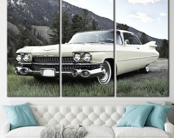 クラシックカーのポスター、オフィスアートワーク、ガレージキャンバス