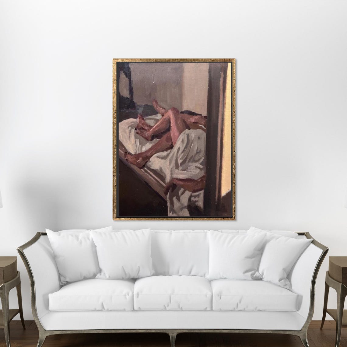 Embracing Kissing Couple Canvas Print Naked Couple Art Nude Art embracing-kissing-couple-canvas-print-naked-couple-art-nude-art
