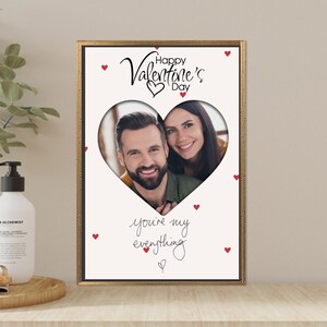 Romantisches Paar Poster, Valentinstag Geschenk, Paar Fotodruck, Individuelles Geschenk, personalisiertes Poster, Geschenk für Paar, Geburtstagsgeschenk, Leinwand,