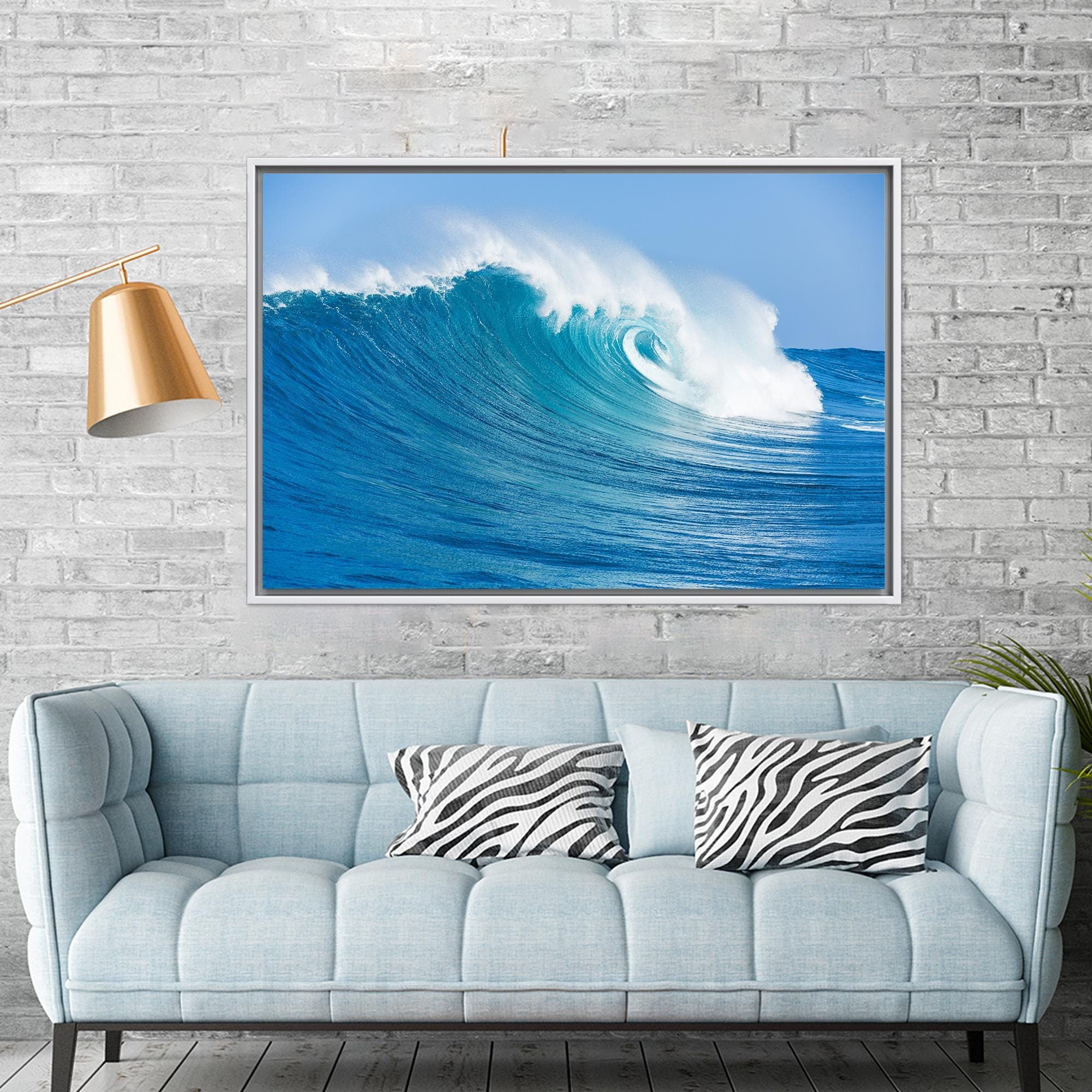 Big Waves Canvas Gift, Sea Canvas Print, Landscape Canvas Gift, Ocean Canvas, Personalized Wedding Gift For Couple, Wall Decoration,
