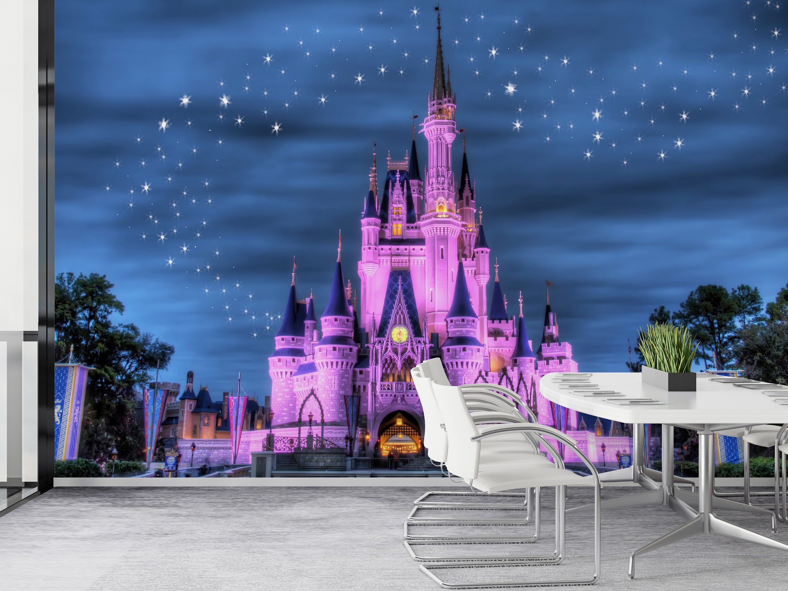 Magical Castle Wallpaper Mural for Kids Room – Fairy Tale Princess Wall ...