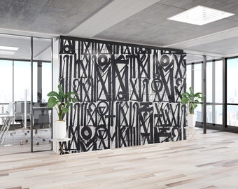 Retna, Street Graffiti Wall Painting, American GraffitiGraffiti Wall Poster, American Street Wall Decor, Abstract Wall Art,