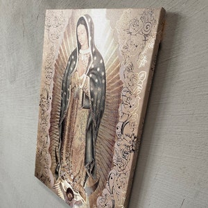 The Virgin Of Guadalupe, Our Lady of Guadalupe Canvas Art, Immaculate Mary Art Canvas, Abstract Canvas Art,