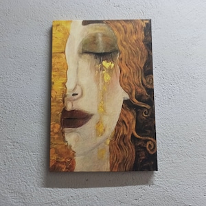Wall Decor, Wall Art, Canvas Wall Art, The Golden Tears, Reproduction Wall Decor, Famous Art Canvas, The Golden Tears Canvas Decor,