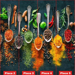 Spices Kitchen Wall Art Indian Spices Wallpaper Abstract - Etsy