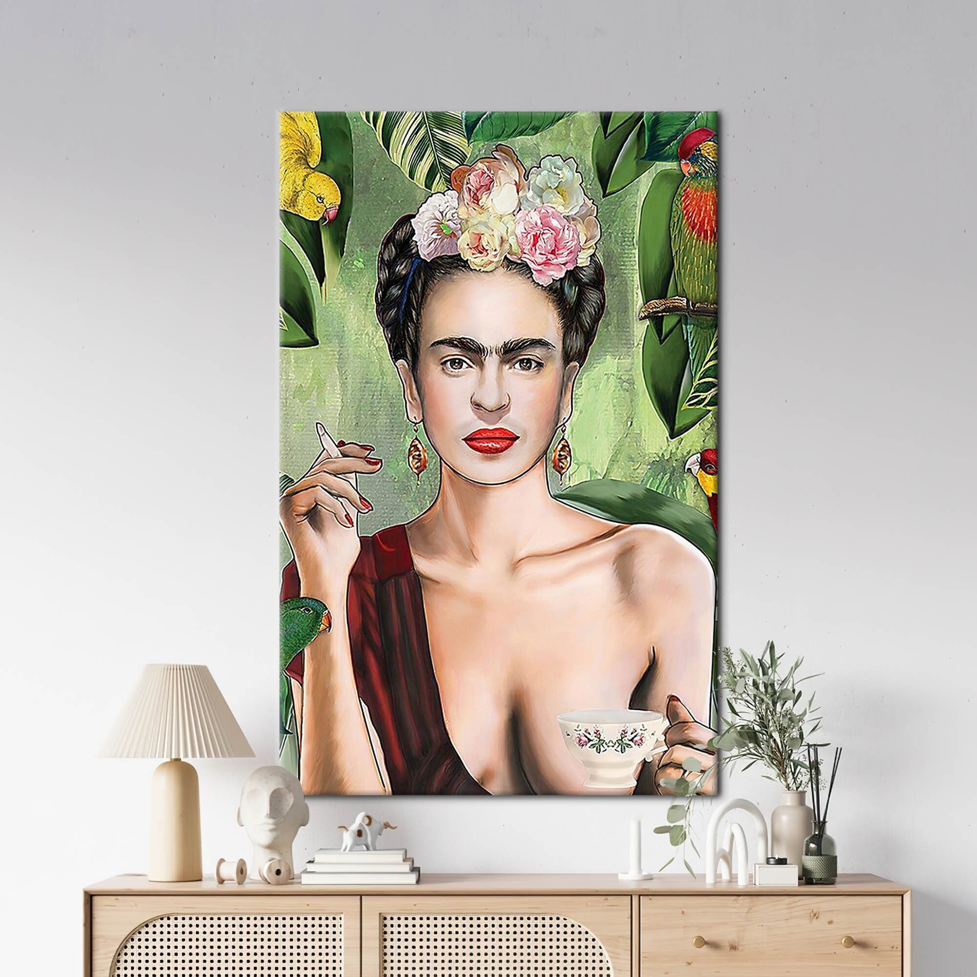 Frida Khalo Smoking