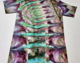 SMALL  Tie-dye Shirt  gift for Friend psychedelic groovy handmade unique  ice dyed
