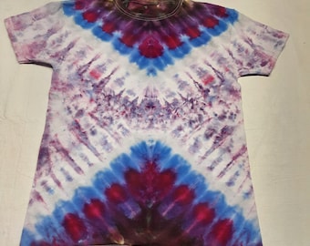 MEDIUM Tie Dye Shirt for Men, Tye dye shirt, Psychedelic T Shirt, Multi color iced dye, Festival Wear Tee, Unique gift for Friend, Wave,Med