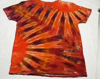LARGE Tie Dye Shirt for Men, Tye dye shirt, Psychedelic T Shirt, Multi color iced dye, Festival Wear Tee, Unique gift for Friend,