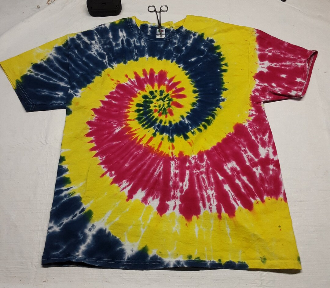 Tie Dye Shirt for Men, Tye Dye Shirt, Psychedelic T Shirt, Multi Color Iced Dye, Festival Wear ...