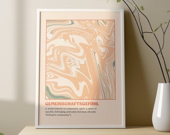 Gemeinschaftsgefuhl Kunstdruck: Abstrakte Sweatshirt Kunst (Digitaler Download)