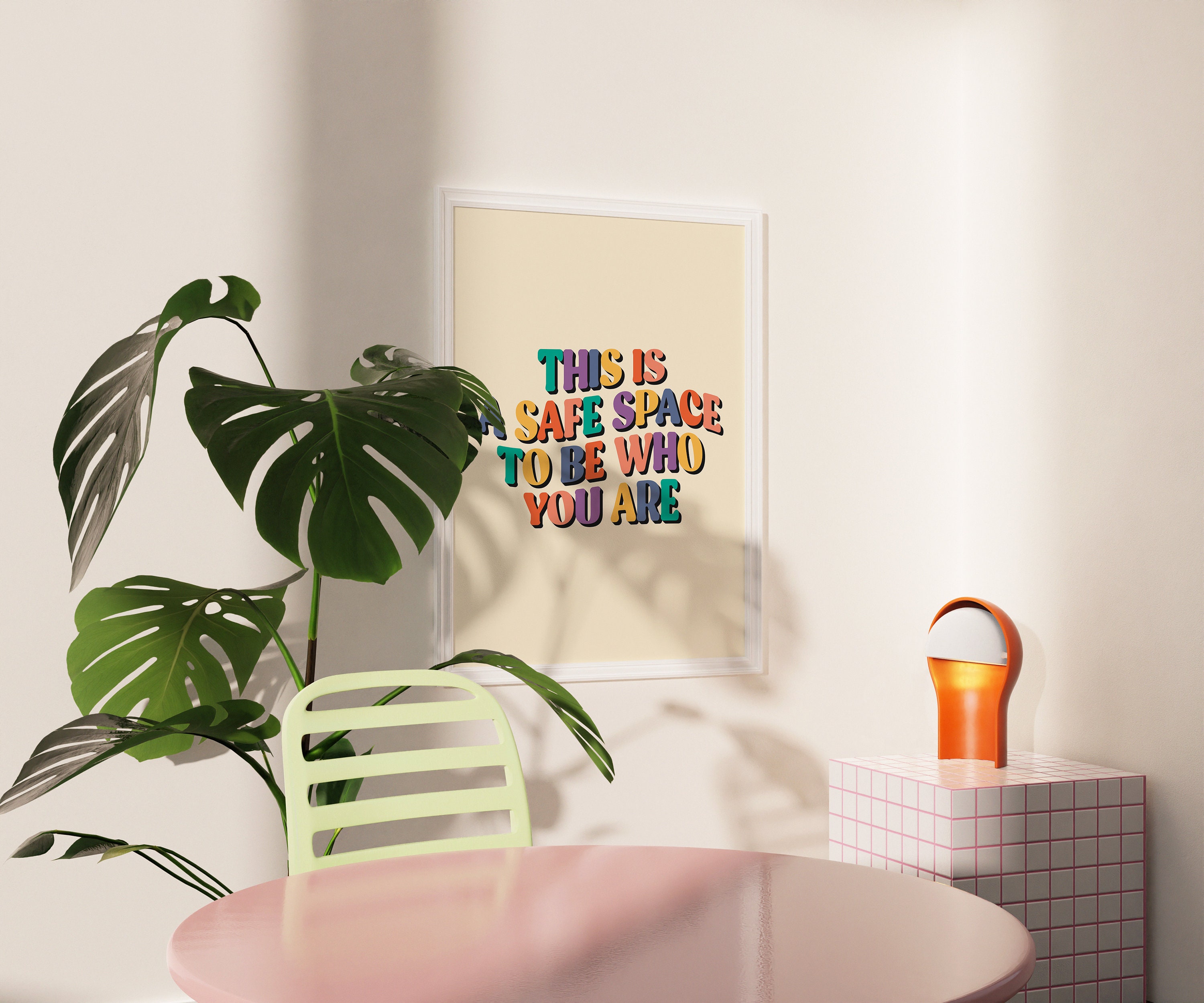 Safe Space Printable Poster: Therapy Office Decor (digital Download) - Etsy
