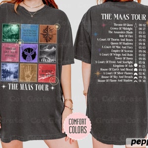 Sarah J. Maas Eras Tour  Shirt-The Maas Tour Tee, ACOTAR, Crescent City, Throne of Glass Merch, SJM Fan Apparel