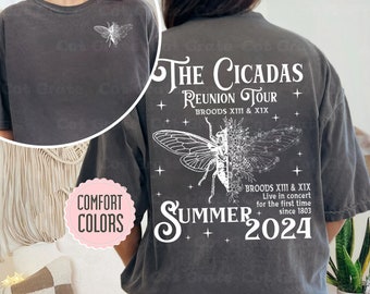 Cicada Concert Tour 2024  Shirt Year Of Cicada Tshirt Insect Bug Tshirt Nature Unisex Relaxed Adult Top Cool Bug Graphic Tees