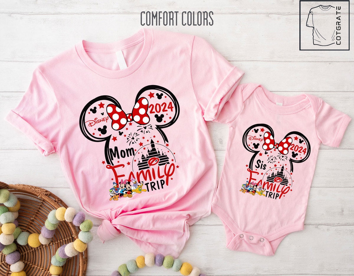 Disney Family Trip 2024 Tshirt Family 2024 Shirt, Custom Family