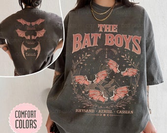 The Bat Boys, ACOTAR Merch, camisa Comfort Colors, camiseta Night Court Illyrians, Una corte de espinas y rosas, ropa de Rhysand Cassian Azriel