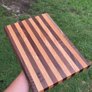 Black Walnut and Oak Wooden Cutting Board