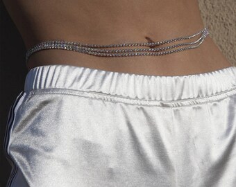 Silver Waist Chain - Etsy Australia
