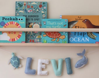 Under the Sea | Felt Name Garland | Custom Made | More Colours Available