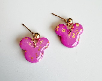 Pendientes de Mickey Mouse / Pendientes inspirados en Disney / Pendientes de Mickey / Pendientes de vacaciones / Pendientes mágicos / Pendientes colgantes de Disney