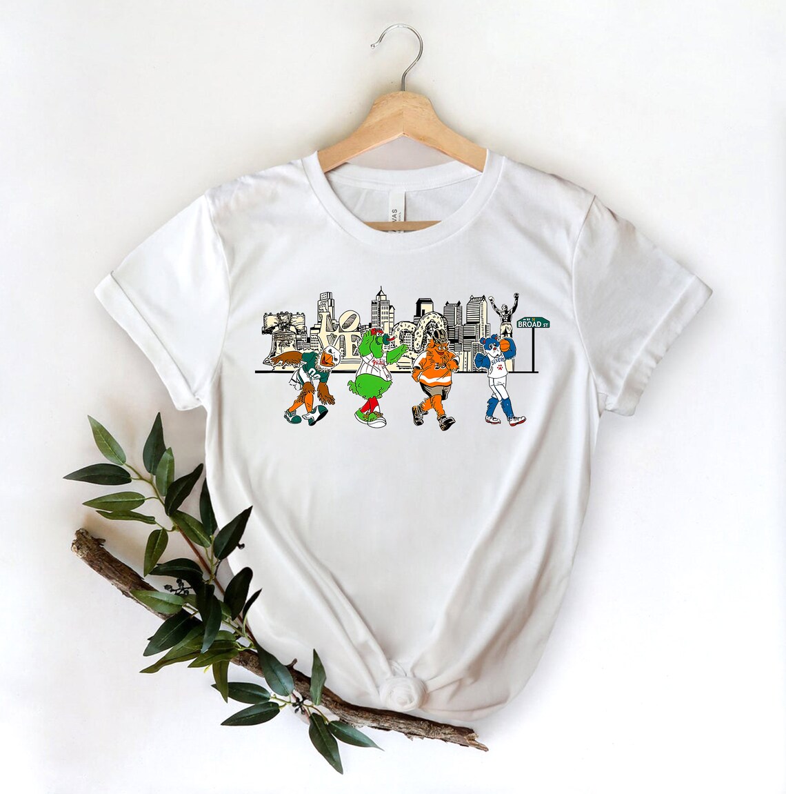 Philadelphia Sports Mascots Shirt Philly Mascots Phillies Etsy