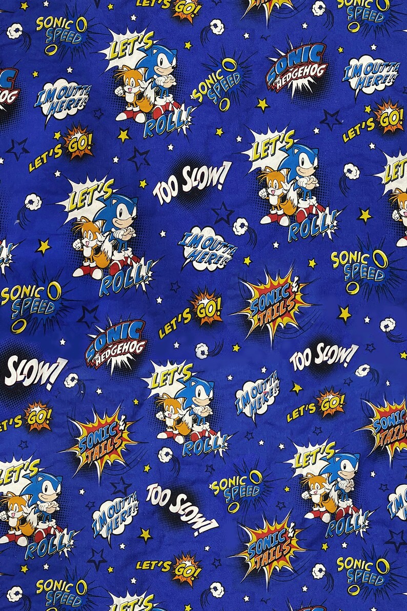 Sonic Gift Wrap Sonic the Hedgehog Wrapping Paper Sonic Etsy Canada