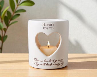 Sympathy Candle, personalisierter Diffusor, Sympathy Votive, Diejenigen, die wir lieben, gehen nicht weg, Sie gehen jeden Tag an unserer Seite, Trauergeschenk, Erinnerung