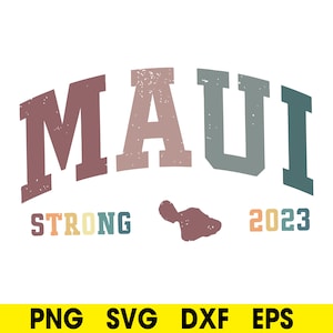 Maui Strong 2023 svg, Lahaina banyan tree svg, Hawaii Map SVG, Maui Wildfire Relief svg, DXF, PNG, Eps, Cricut svg-bestanden, Instant Download