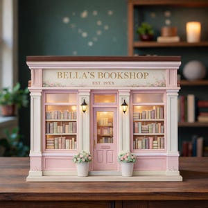 Spersonalizowany drewniany blok do księgarni, spersonalizowana dekoracja półki na książki, prezent dla miłośnika książek