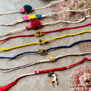 Crochet Rakhi for Brother, Handmade Rakhi, Unique Rakhi for brother, Modern Rakhi 2025, Rakhi Bracelet Handmade, Rakhi from India, Rakhadi