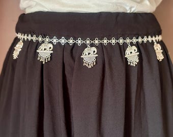 Handmade Oxidized Belly Chain: Boho Tribal Waist Jewelry