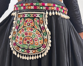 Buy Handmade Mirrorwork Waist Belt: Traditional Indian  display picture 1