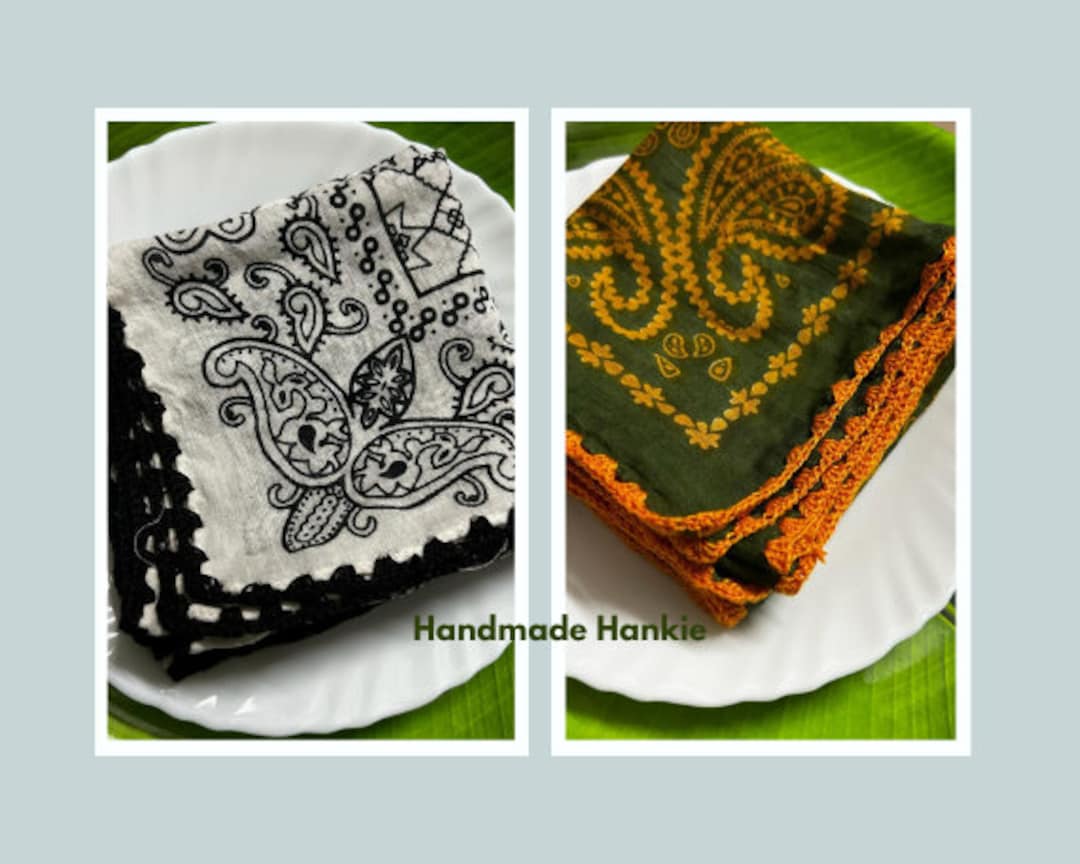 Set 12 Fazzoletti In Cotone Ricamati - 28x28 Cm, Design Vintage Con Pizzo, Perfetti Per Regali