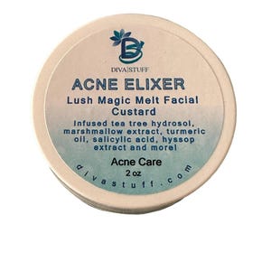 Acne Facial Elixir, Magically Melts Into the Skin, High Water Content ,Hyaluronic Acid to Help Keep Acne Prone Skin Moisturized Yet Clear,DS