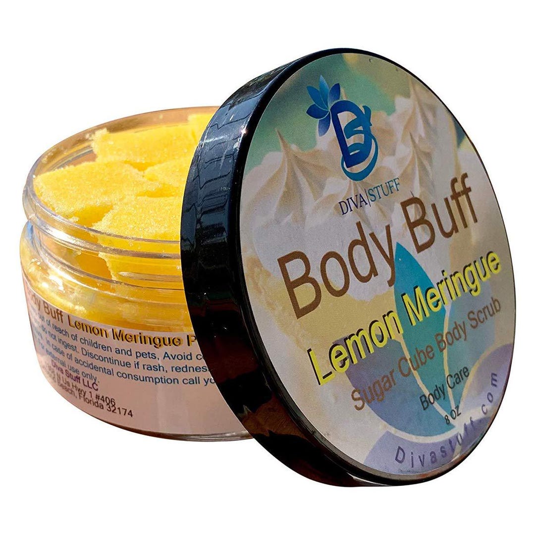 Diva Stuff Sugar Cube Body Buff Scrub, Lemon Meringue - Etsy