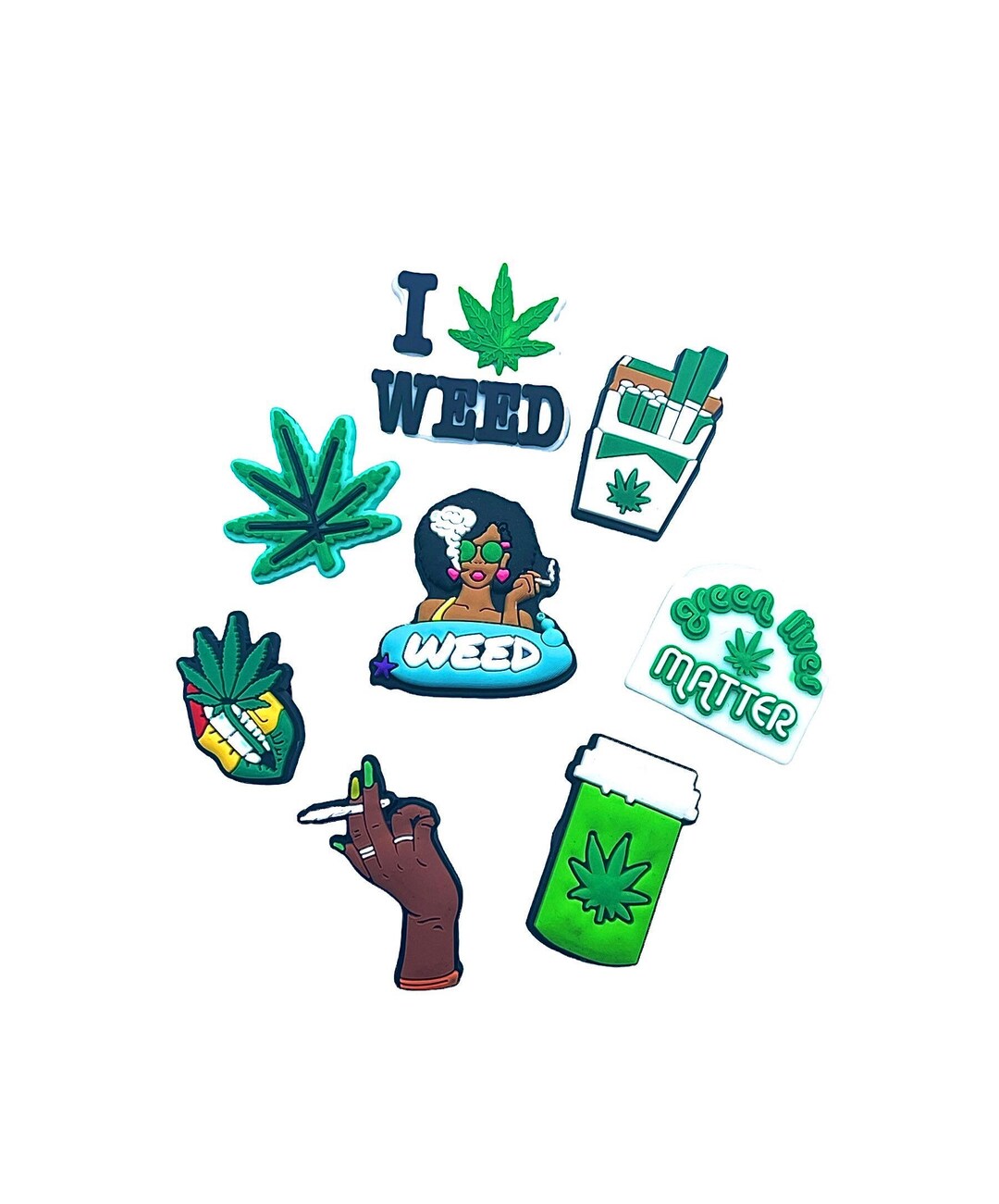 Marijuana Jibbitz Etsy
