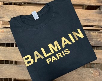 Balmain t shirt etsy Clearance